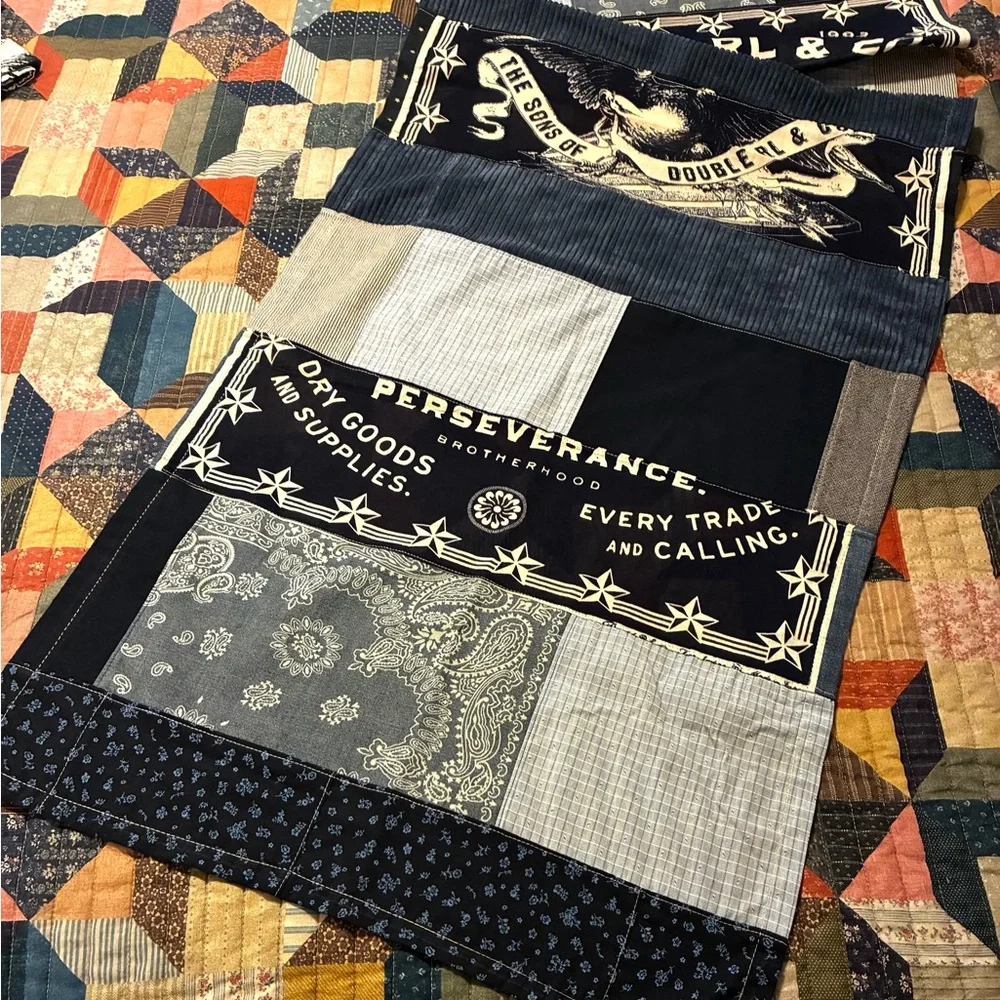 CUSTOM RRL/RL PATCHWORK SCARF (100% UPCYCLED RALPH LAUREN FABRICS)- 1 OF A KIND